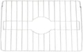 SOFINNI Sink Protectors for Kitchen Sink Bottom with White Coating Grate Insert Grid Sink Bowl Drying Rack Steel Medium (12.5" X 16.25")