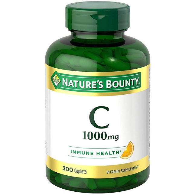 Nature's Bounty Vitamin C 1000mg, Supports Immune and Antioxidant Health, Vitamin C Supplement, 1 Per Day, 300 Vegetaria