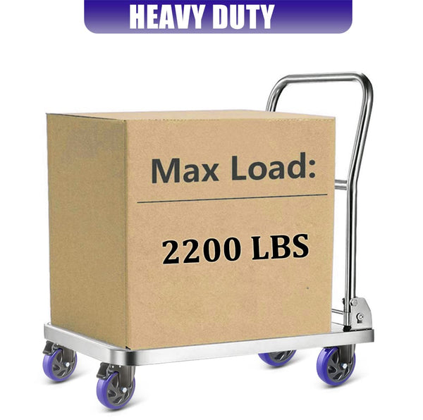 5 Inch Caster Wheels with Brake, Heavy Duty Casters Set of 4 2200lbs, Swivel Casters with Double Ball Bearings, Dual Locking Casters,Wheels for