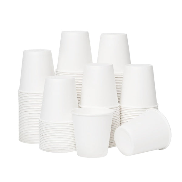 RACETOP [100 Pack] 3 Oz Bathroom Paper Cups, Disposable Paper Cups, Mouthwash Cups, Paper Coffee Cups, Ideal for Bathroom