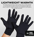 Tough Outdoors Running Gloves - Touch Screen Ski Glove Liners - Men'S Winter Gloves - Glove Liners for Cold Weather