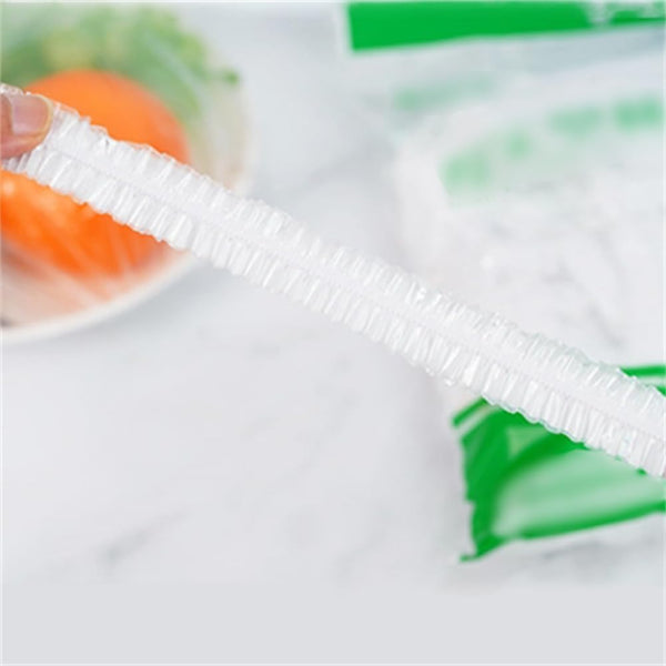 Fresh Keeping Bags, 100pcs Food Covers, Reusable Elastic Food Storage Covers, Plastic Sealing Elastic Stretch Adjustable Bowl Lids, Universal