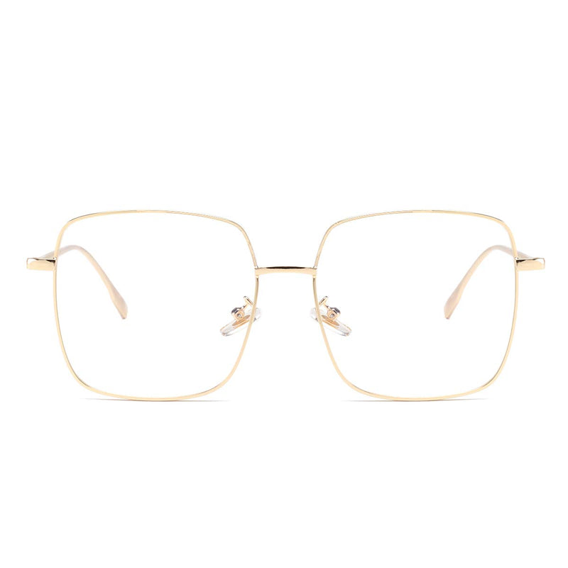 Dollger Blue Light Blocking Glasses Women anti Glare UV Filter Computer Gaming Glasses Retro Matal Square Eyeglasses Frame