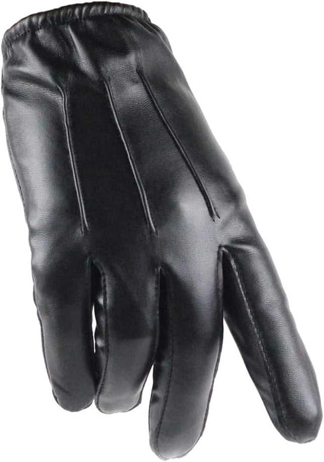 Long Keeper Men Leather Touchscreen Gloves Winter Driving Warm Wrist Gloves