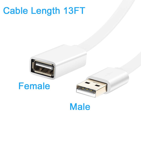 SIOCEN 13FT 2 Pack USB Power Extension Cable for Wyze Cam,Wyzecam Pan,Yi Cam,Yi Dome Home,Oculus Go,Kasa,Security Camera,Furbo Dog,Nest-Cam,Arlo
