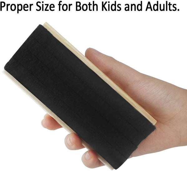 Chalkboard Eraser 6 Pack Wool Felt Dustless Blackboard Eraser Cleaner for Teachers and Kids