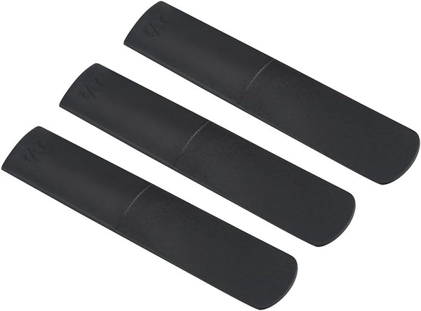 Alto Saxophone Reeds,Plastic Reeds For Alto Sax,3pcs Plastic Alto Saxophone Mouthpiece Reeds Strength 2.5 Repair Reed Accessory Black For Alto Sax