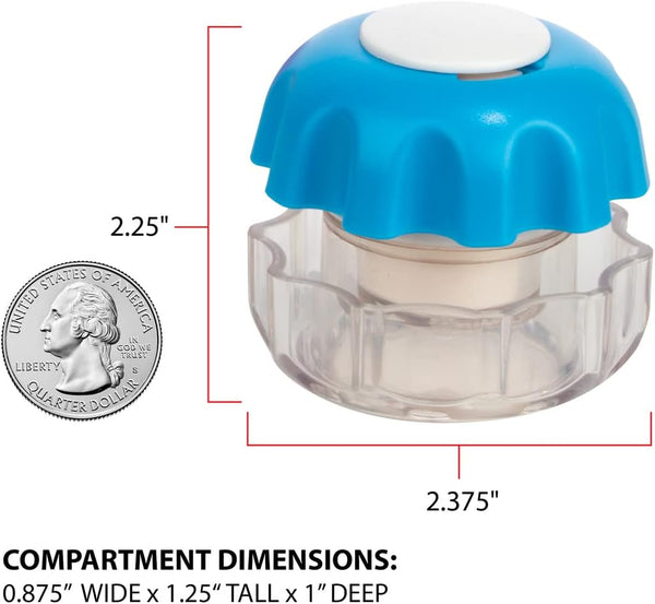 EZY DOSE Crush Pill, Vitamins, Tablets, Crusher and Grinder with Storage Compartment, Kids, Pets, Elderly, Effortlessly Crushes Medications into