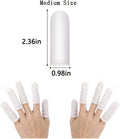 Approx. 420 Pcs Latex Finger Cots, Disposable Medium Finger Gloves, Fingertip Protectors, Thumb Covers, Sleeves Covers Protection for