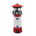 Solar Lighthouse Outdoor Solar Rotating LED Lighthouse Light Waterproof Lighthouse Statue Decorative LED Rotating Lamp for Garden Landscape