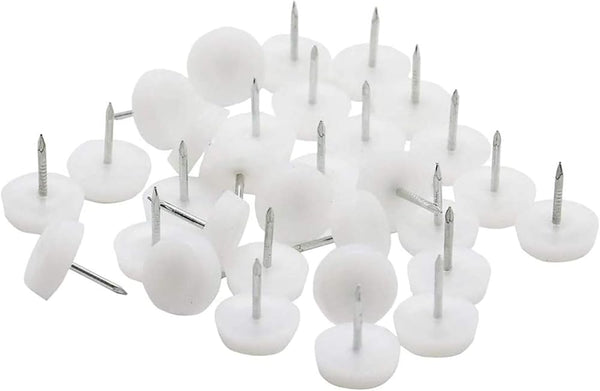 150 Pcs Plastic Furniture Chair Table Leg Feet Protector Pad Glide Nail for Chairs, Stools, Tables. Protect The Floor Smooth and Wood Furniture