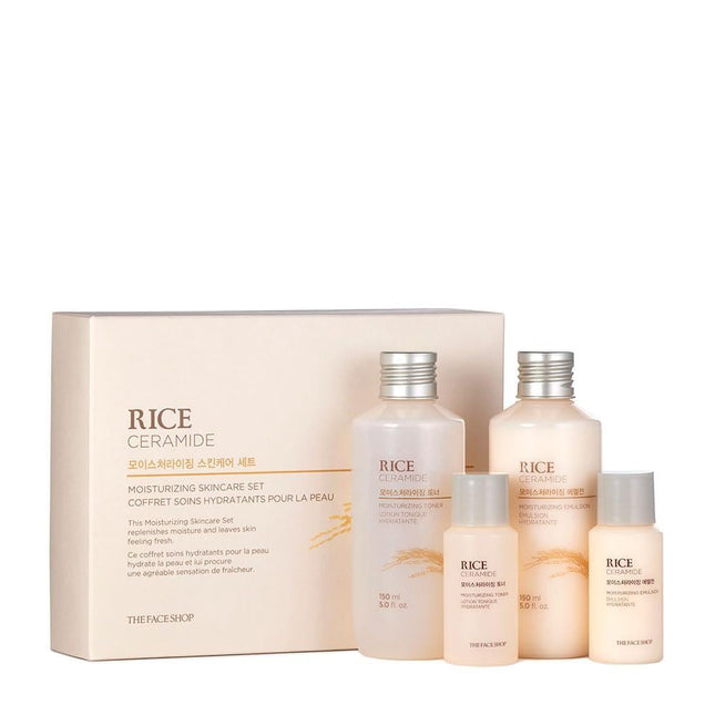 The Face Shop Rice Ceramide Moisturizing Skincare Set - Toner & Moisturizer, Kor