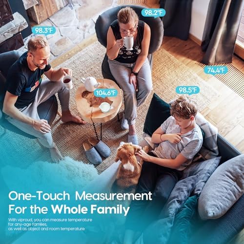 Thermometer for Adults and Kids, Fast Accurate Baby Thermometer, Fever Alarm & Mute Mode, Baby Essentials - Lifetime Support White