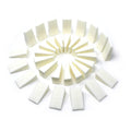Amazon Basics Cosmetic Rectangular Foam Wedges for Makeup Application and Blending, 192 Count (6 Packs of 32), White (Previously Solimo) 32 Count