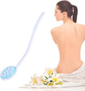 Joyzan Back Lotion Applicator, Long Handled Shower Massager Roll Brush Wand | Self Reach Tanner Bath Dispenser Curved Rotating Head Sunscreen Skin