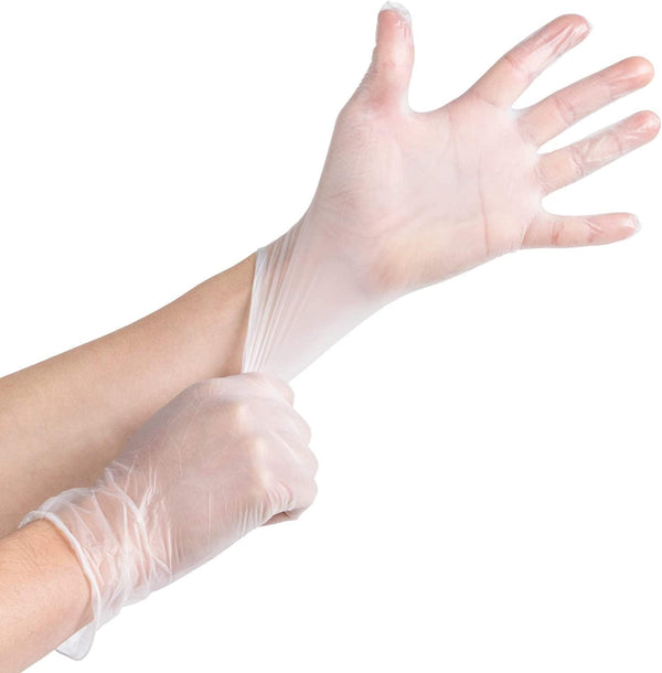 Personal Touch Disposable Vinyl Gloves Medium Size| Heavy Duty | Non Sterile | Powder Free | Latex Free Rubber |food Safe Medium 200