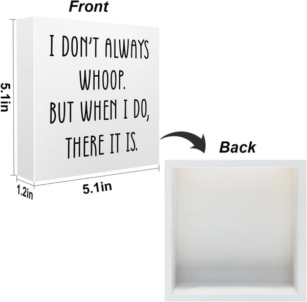 Funny Quotes Office Supplies Rustic Desk Decor White Wooden Box Sign Humor Novelty Office Organization Graduation Gifts Wood Plaque Cubicle