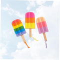 3pcs Bath Flower for Infants Elastic Hair Ties Bathing Accessories Body Shower Sponge Shower Sponge for Body Loofah Popsicle Ice Cream Wooden