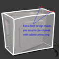 Medium Size CPU Dust Cover, Computer Desktop PC Mid-Tower [Antistatic, Waterproof] Jacket Protector, PC Case, Computer Dust Cover with Adjustable