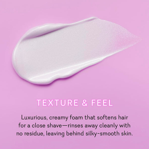Pure Romance - Vuluxe Shaving Cream for Women - Dirty French (7 fl oz) - Prevents Razor Bumps & Irritation - Orchid, Blackberries, Vanilla -