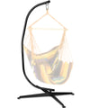 Hammock Chair Stand, Hanging Hammock Chair Stand C Stand Outdoor Indoor Solid Steel Heavy Duty Stand Only Construction for Hanging Hammock Air