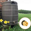 Hooshing Brass Bulkhead Fitting 3/8" Female 1/2" Male Thread Water Tank Connector with Rubber Ring