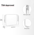 BAGSMART Toiletry Bag Hanging Travel Makeup Organizer with TSA Approved Transparent Cosmetic Bag Makeup Bag for Full Sized Toiletries, Large-Blck
