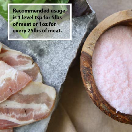 The Spice Lab Pink Curing Salt No. 1, Prague Powder 1, 1 lb Bag | 6.25% Sodium Nitrite Curing Salt for Meat, Game, Bacon Cure, Brining, Jerky,