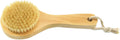 Short Handle Body Brush, Natural Bristles Wooden Bath Brush Shoulder Back Exfoliating Dry Brushing Skin Care