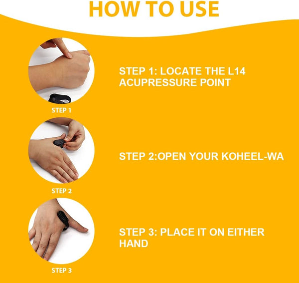 KOHEEL Wearable Acupressure Device for Headache, Migraine, Tension Relief - Support Acupressure Relaxation, Stress Alleviation, Soothing Muscle