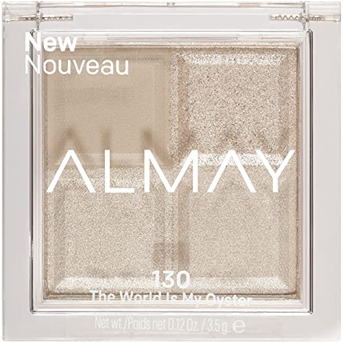 Almay Eyeshadow Palette, Longlasting Eye Makeup, Single Shade Eye Color in Matte, Metallic, Satin and Glitter Finish, Hypoallergenic, 130 the