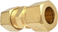 1/8" Compression Union Brass Tube Fitting, 1/8" OD x 1/8" OD, 5pcs 5 1/8" x 1/8" Tube OD