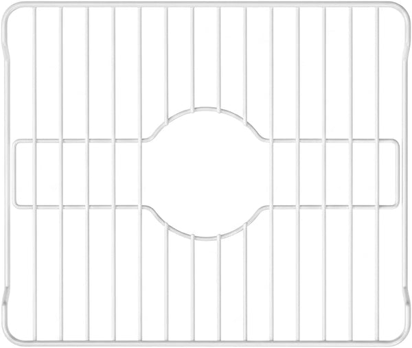 Better Houseware Small White Sink Protector for Kitchen Sink, Metal Grid Mat Fits Compact Single-Bowl Sinks, 12x10.25 in 12 X 10.25 X 1 White