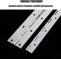 EPHECH 18" Piano Hinge, 4PCS Stainless Steel Continuous Piano Hinge-Silver | Heavy Duty Smooth Polished Piano Hinges, 0.04" Thickness 1.2" Open