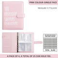 AASLOB 100 Envelopes Money Saving Challenge, 100 Envelope Challenge Binder, Easy and Fun Way to Save $5,050, Savings Challenges Budget Book Binder