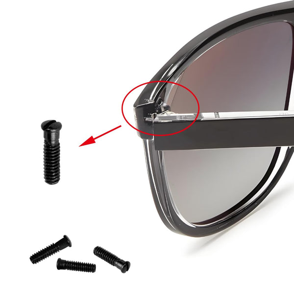Replacement Screws for ray ban RB4147 BR4184 RB4190 RB4175 Sunglasses Repair Kit (Set of 4),Screwdriver (Black)