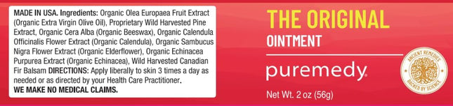 Puremedy Original Healing Ointment - All Natural First Aid Salve for Wounds, Bur