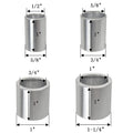 Reducing Bushing Arbor Adapters 1" Thick from 1-1/4" to 1", 3/4", 5/8", 1/2" Arbor Aluminum - S/4 1" Thick-4 Piece
