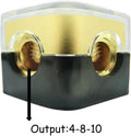 KCT 0/2/4 Gauge in 4/8 Gauge Out 2 Way Amp Power Distribution Block for Car Audio Splitter