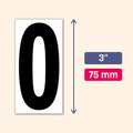 3 inch, Vinyl Numbers Stickers, Stick On Numbers - Black Numbers, 200 PCS | 0-9 Stickers, Waterproof, Peel and Stick 3 x 1.5 inches Black Numbers