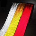 AISEY 2" X 30ft Reflective Tape White Outdoor High Vis Conspicuity Safety Tape, Reflector Tape Trailer Waterproof 2" x 30 Feet WHITE