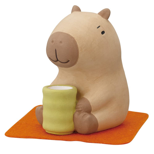 Stone Diffuser Tea-Drinking Animals [ Designed in Japan] Non Electric Passive Diffuser for Essential Oil and Aromatherapy (Ceramic/Clay)