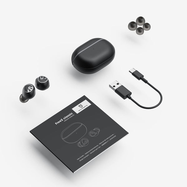 Soundpeats Free2 Classic Wireless in Ear Earbuds, 30Hrs Playtime Headphones, Bluetooth V5.1 Earphones, Built in Mic for Clear Calls, Touch