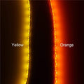 ALITOVE Orange LED Strip Lights 16.4ft 5050 SMD Black PCB 5M 300 LEDs Waterproof IP65 12V DC for Home Hotels Clubs Shopping malls Cars Lighting