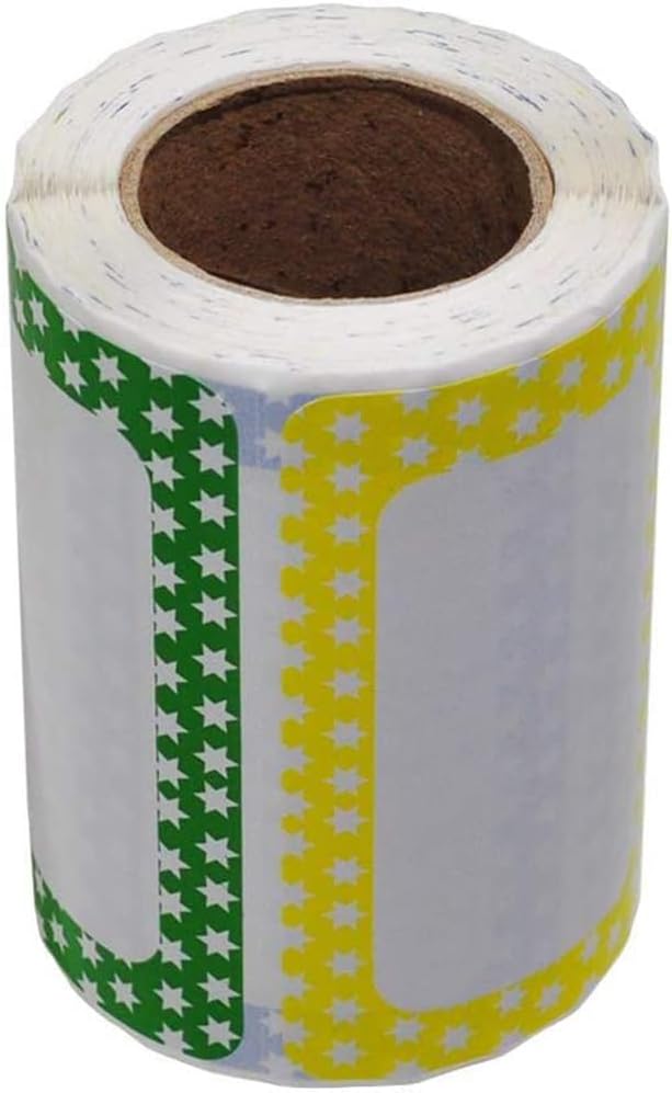 L LIKED 250 Stickers - 3.5" X 2.25"Colors Plain Name Tag Labels with Perforated 