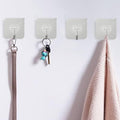 DGYB 20 Pcs Silver Adhesive Hooks for Hanging 22lb Self Adhesive Wall Hooks Heavy Duty Waterproof Sticky Hook for Shower Home Bathroom Kitchen