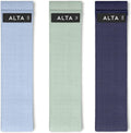 ALTA Booty Bands for Women - Premium Non-Slip Fabric Resistance Bands for Working Out - Cloth Resistance Bands for Legs, Fabric Exercise Bands,