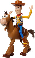 Mattel Disney and Pixar Toy Story Woody & Bullseye 2-Pack, Ages 3+ | Movie-inspired relative scale, Woody + Bullseye poseable figures, 2 pieces,