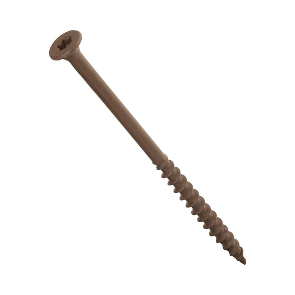 Nuvo Iron Deck Screws Box #8 x 3-250 Count, Brown Jar #8 x 3" - 250 count Screws