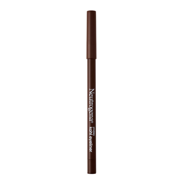 Neutrogena Smokey Kohl Eyeliner with Antioxidant Vitamin E, Water-Resistant & Smooth-Gliding Eyeliner Makeup, Dark Brown, 0.014 Oz